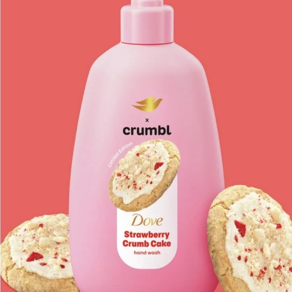 Crumbl x Dove bundle of 2 hand soap & deodorant Brand new Strawberry - Picture 1 of 2